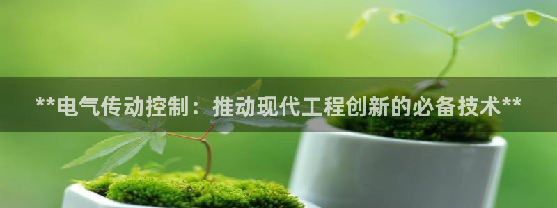 凯发国际网址官网首页：**电气传动控制：推动现代工